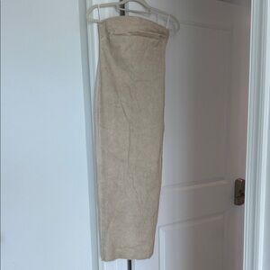 Zara beige denim dress